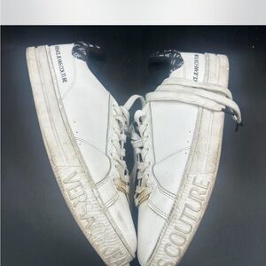Versace White Athletic Shoes
